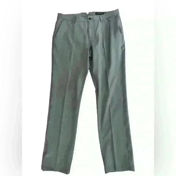 Dunning Men’s Golf Performance Dry Flat Front Pants 34X32 Gray - Picture 1 of 6